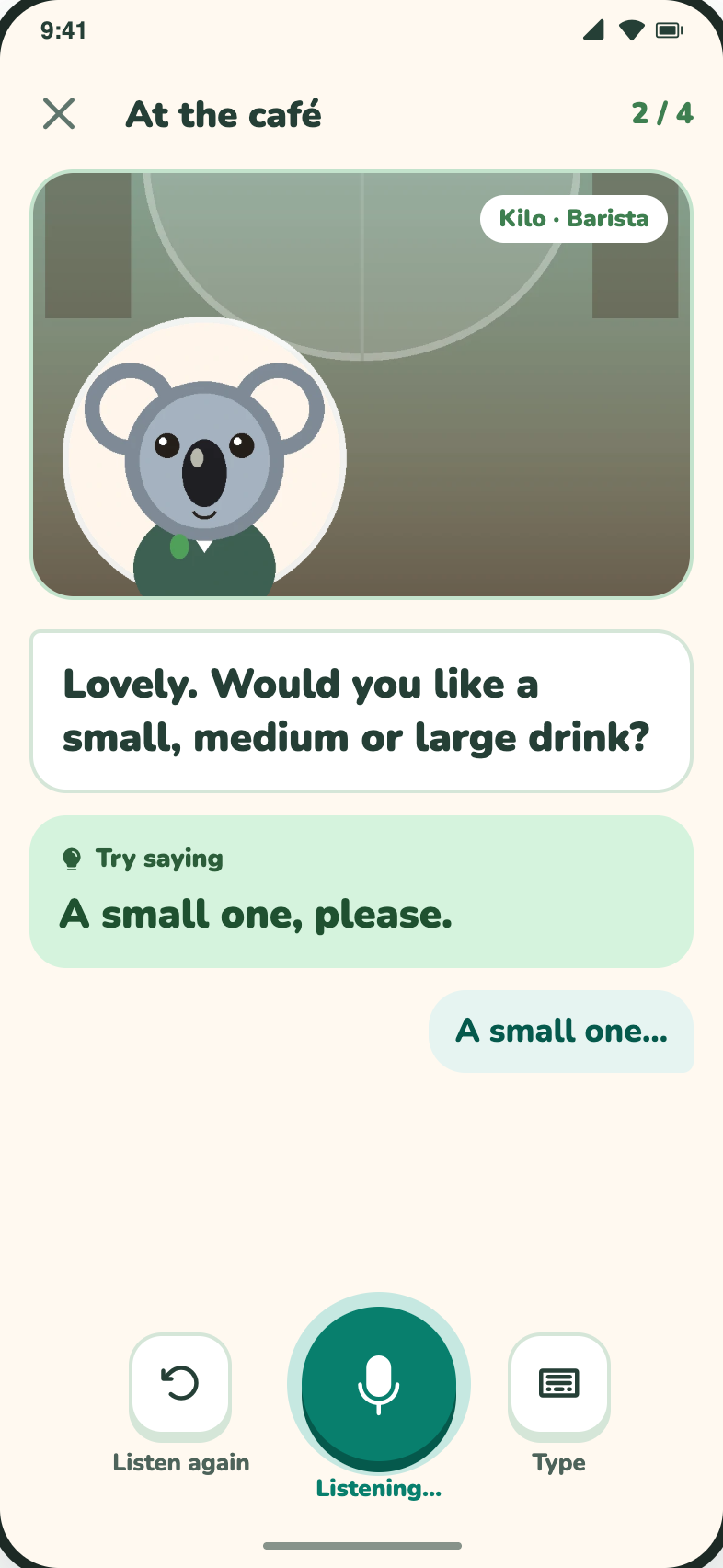 Roleplay at the café